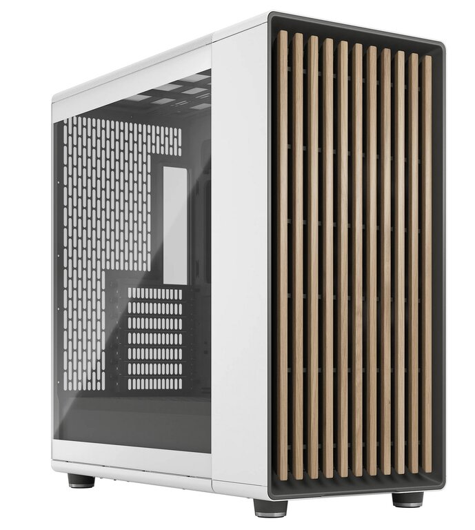 weißes PC-Gehäuse mit Holzfront, Fractal Design North XL